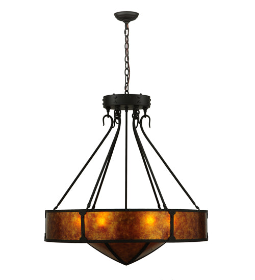 32"W Timber Inverted Pendant