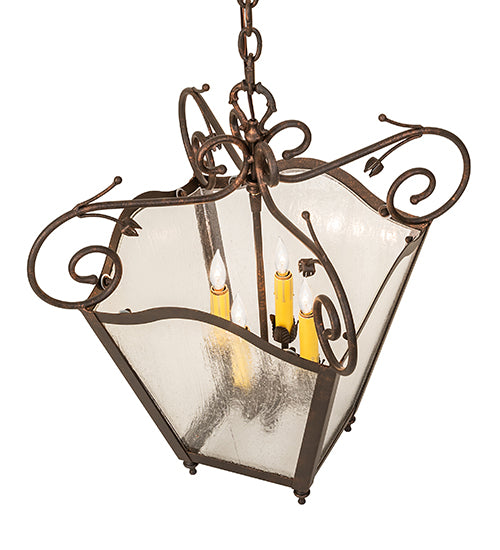 16" Square Terena 4 Light Pendant