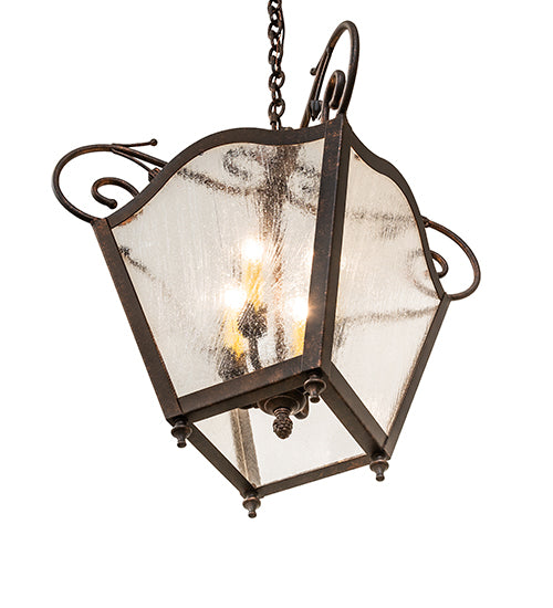 16" Square Terena 4 Light Pendant