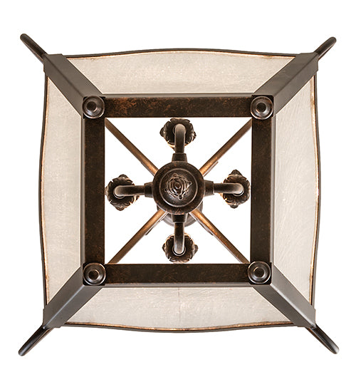 16" Square Terena 4 Light Pendant