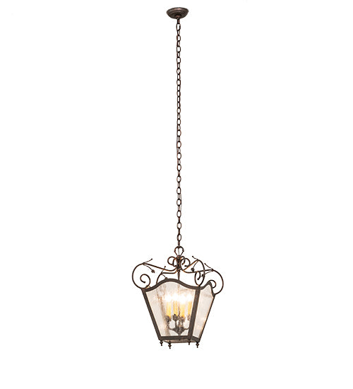 16" Square Terena 4 Light Pendant