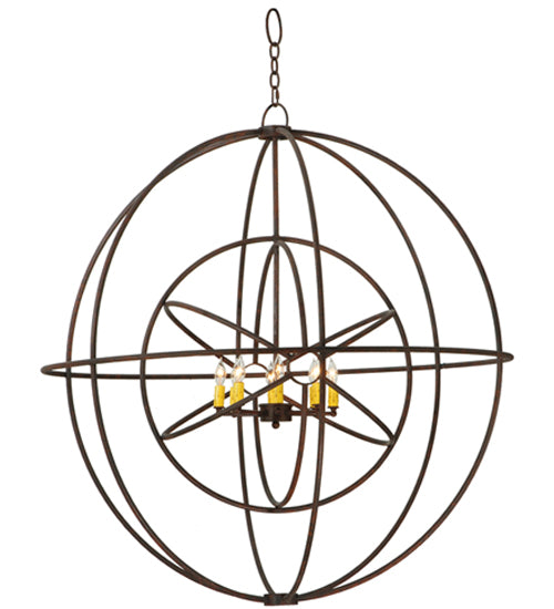 43"W Atom Enerjisi 8 Lt Chandelier