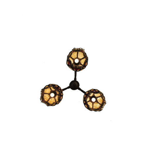 20" Wide Isabella 3 Arm Chandelier