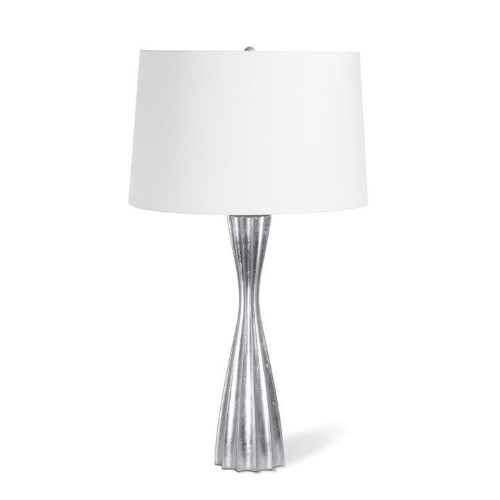 Naomi Resin Table Lamp (Silver Leaf)