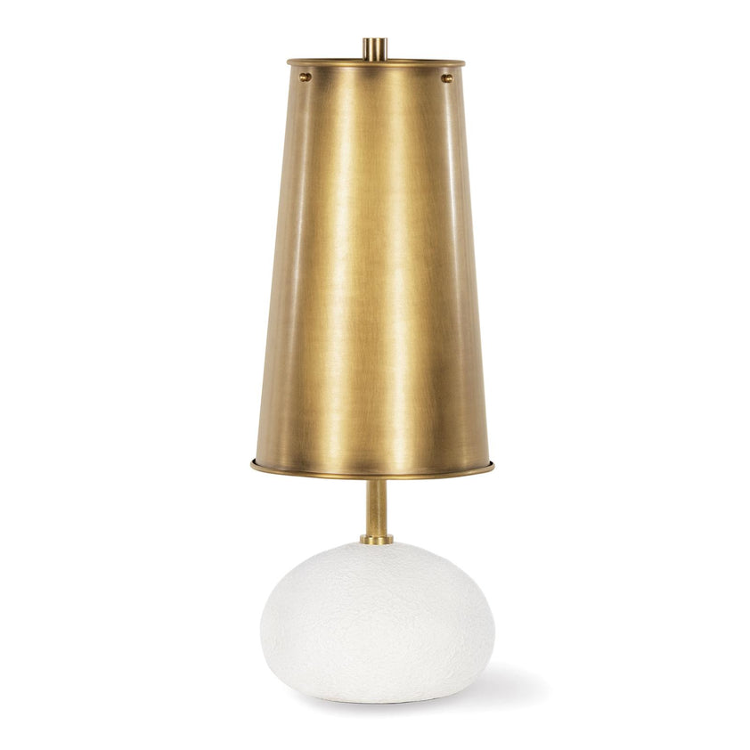 Southern Living Hattie Concrete Mini Lamp (Natural Brass)