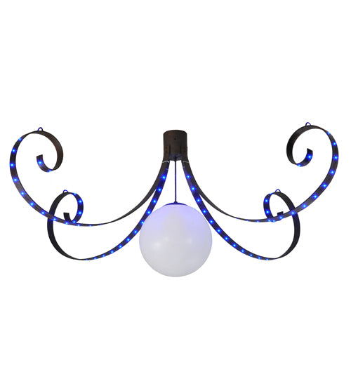 96"W Carnevale 4 Lt Chandelier