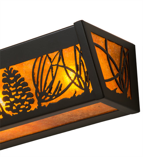 24"W Mountain Pine Vanity Light