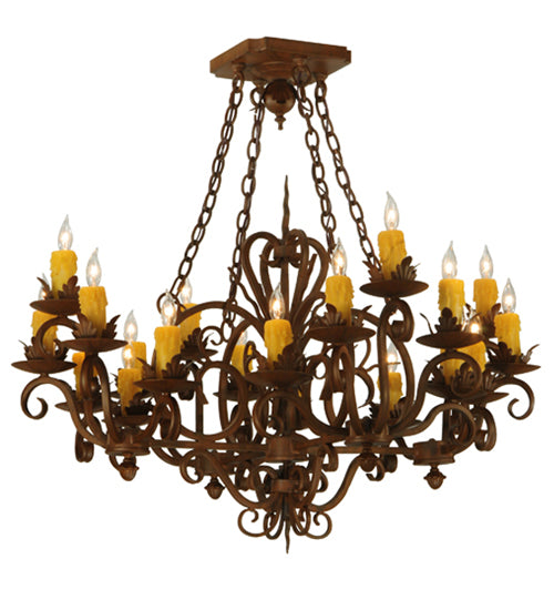 38" Square Kimberly 20 Light Chandelier