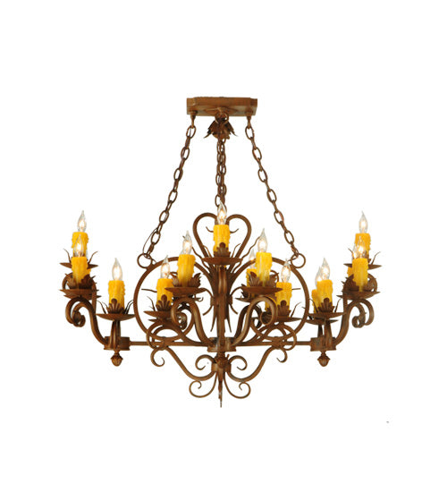 38" Square Kimberly 20 Light Chandelier