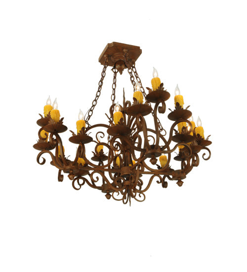 38" Square Kimberly 20 Light Chandelier