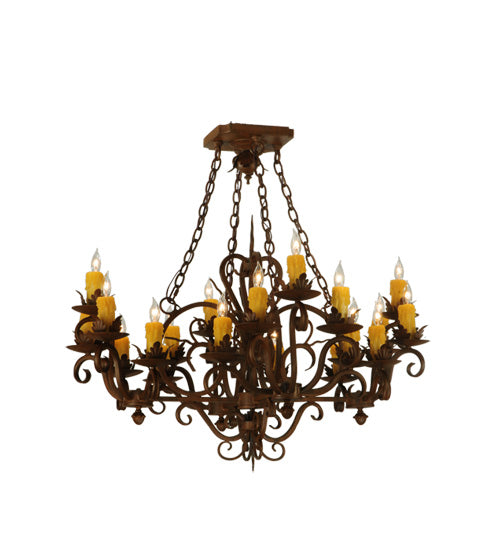 38" Square Kimberly 20 Light Chandelier