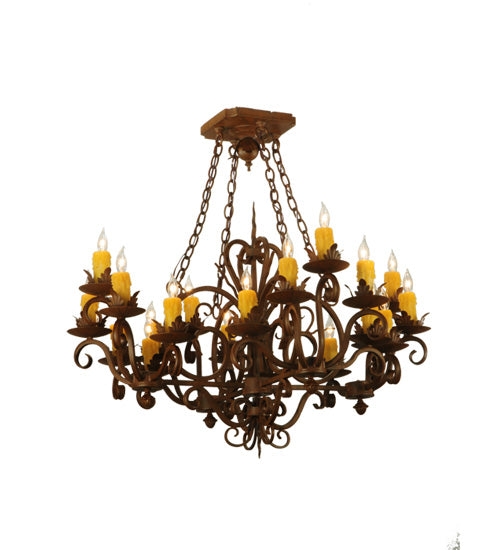 38" Square Kimberly 20 Light Chandelier