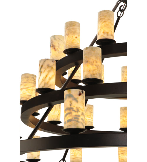 70" Wide Loxley Horizon Ring 42 Light Three Tier Chandelier