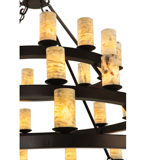 70" Wide Loxley Horizon Ring 42 Light Three Tier Chandelier