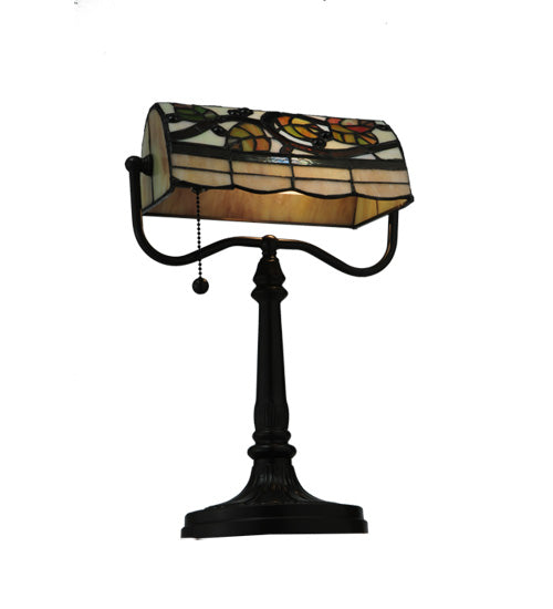 15"H Vineyard Banker'S Lamp