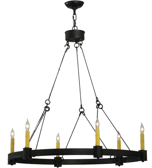 35.75"W Kenosha 6 Lt Chandelier