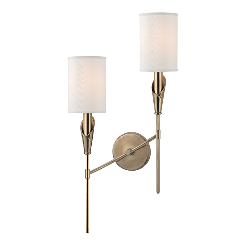 Tate Wall Sconce Left - Aged Brass