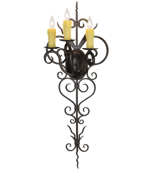 14" Wide Kenna 3 Light Wall Sconce