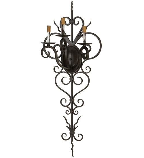 14" Wide Kenna 3 Light Wall Sconce