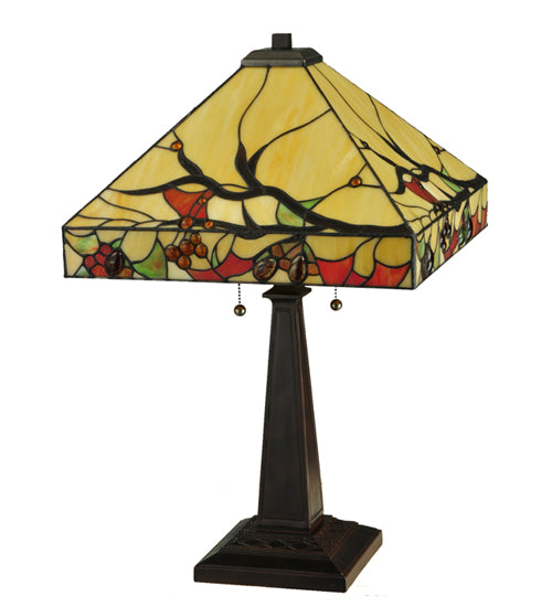 25"H Woodland Berries Table Lamp