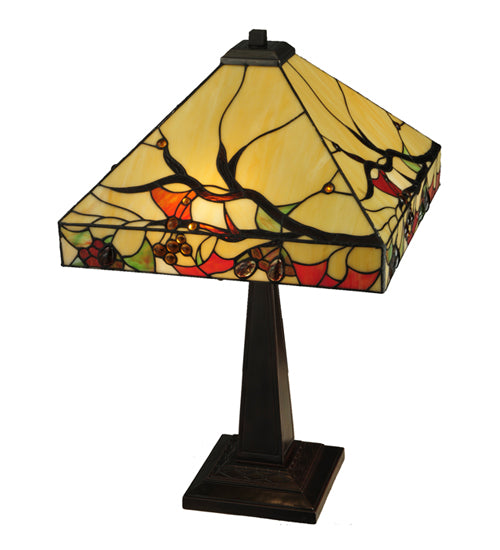 25"H Woodland Berries Table Lamp