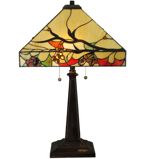 25"H Woodland Berries Table Lamp