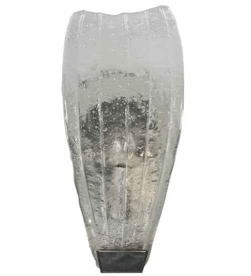 5.75" Wide Metro Fusion Crystal Clear Glass Wall Sconce