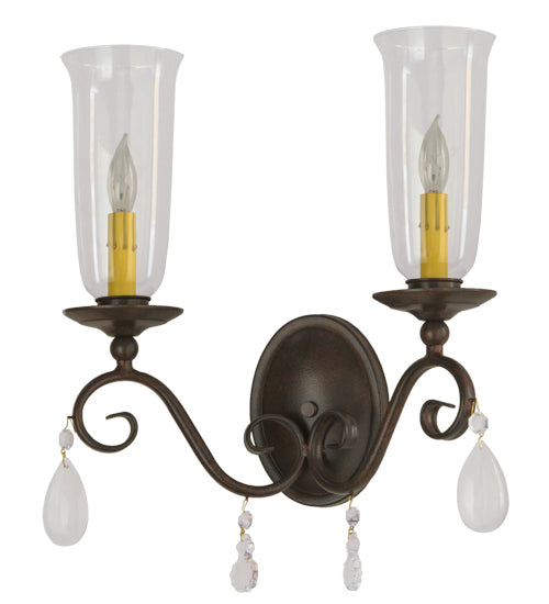 16"W Wallis 2 Lt Wall Sconce