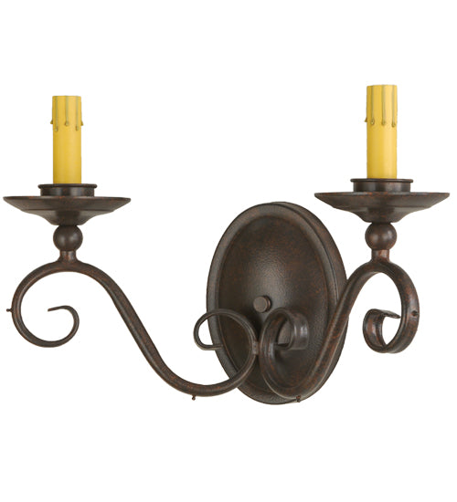 16"W Wallis 2 Lt Wall Sconce