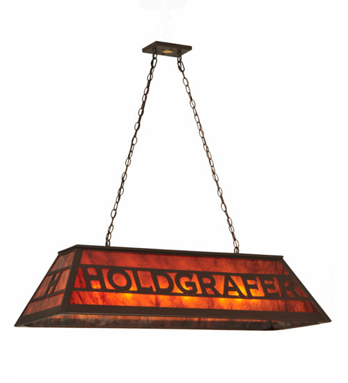 48"L Personalized Holdgrafer Oblong Pendant