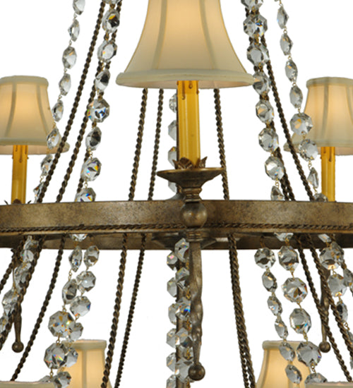 48" Wide Amaury 15 Light Two Tier Chandelier