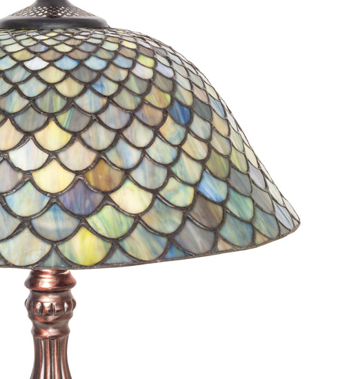 22" High Tiffany Fishscale Table Lamp