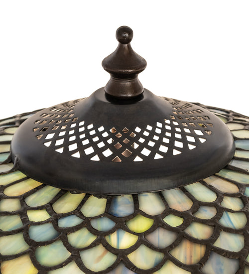 22" High Tiffany Fishscale Table Lamp