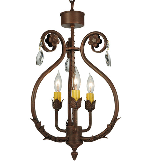 12"W Antonia 3 Lt Chandelier