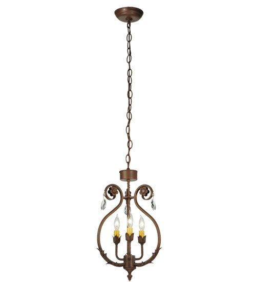 12"W Antonia 3 Lt Chandelier