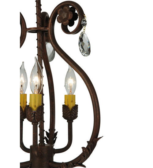 12"W Antonia 3 Lt Chandelier