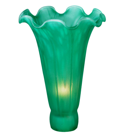 10.5"W Green Pond Lily 3 Lt Wall Sconce