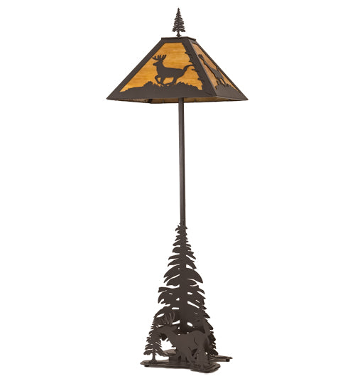 77" High Lone Deer Floor Lamp