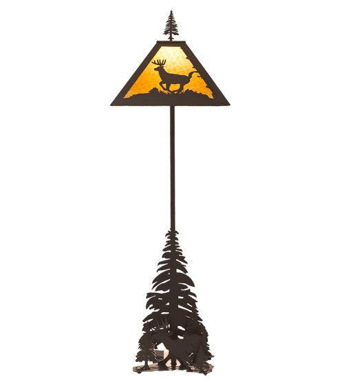 77" High Lone Deer Floor Lamp