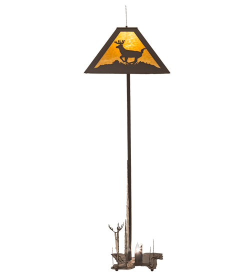 77" High Lone Deer Floor Lamp