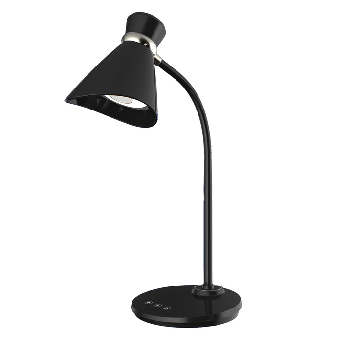 Dainolite 6W LED Desk Lamp, Black Finish