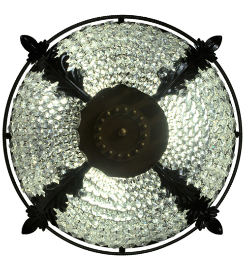 20" Wide Chrisanne Crystal Flushmount