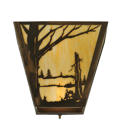 13"W Quiet Pond Left Wall Sconce