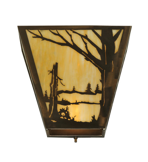 13"W Quiet Pond Right Wall Sconce