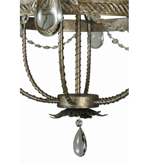 28.5"W Antonia 6 Lt Crystal Chandelier