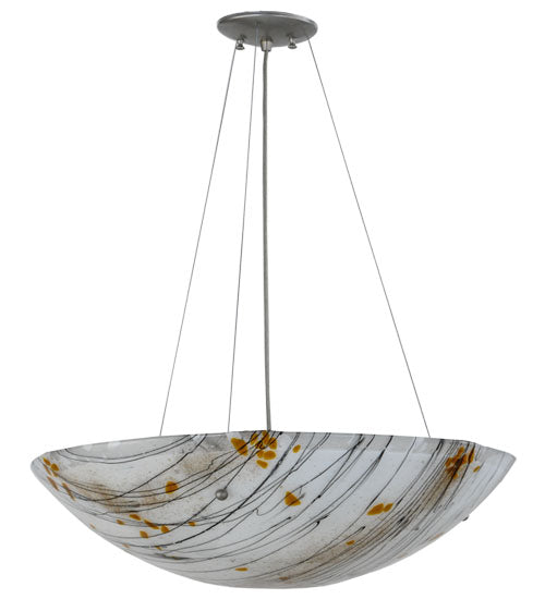 24" Wide Metro Fusion Ramoscelli Glass Inverted Pendant