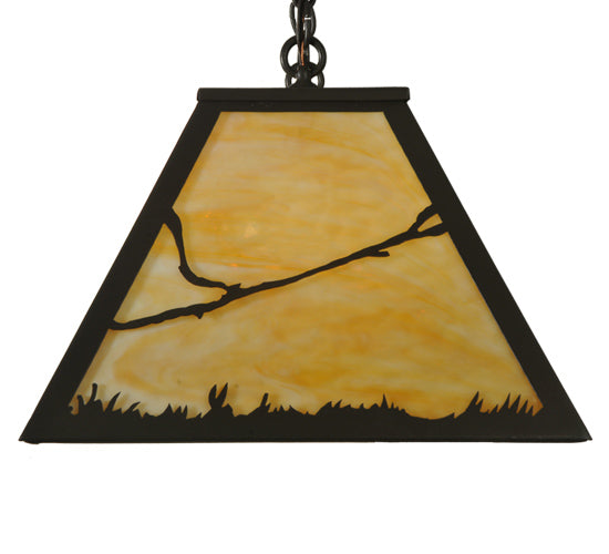 33" Long Steer Oblong Pendant