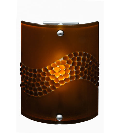 8.25"W Metro Fusion Amber Pietre Wall Sconce