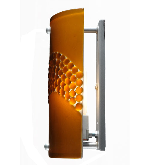 8.25"W Metro Fusion Amber Pietre Wall Sconce