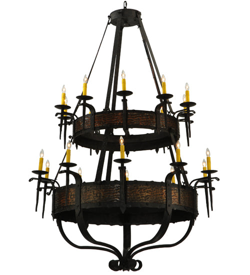 48"W Costello 20 Lt Two Tier Chandelier